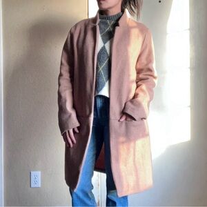 Shein mock neck long coat